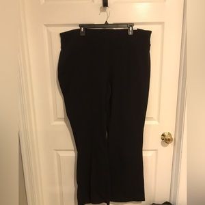 Xersion Mid-Rise Semi Fit Bootcut Black Pants Size 3X NWT